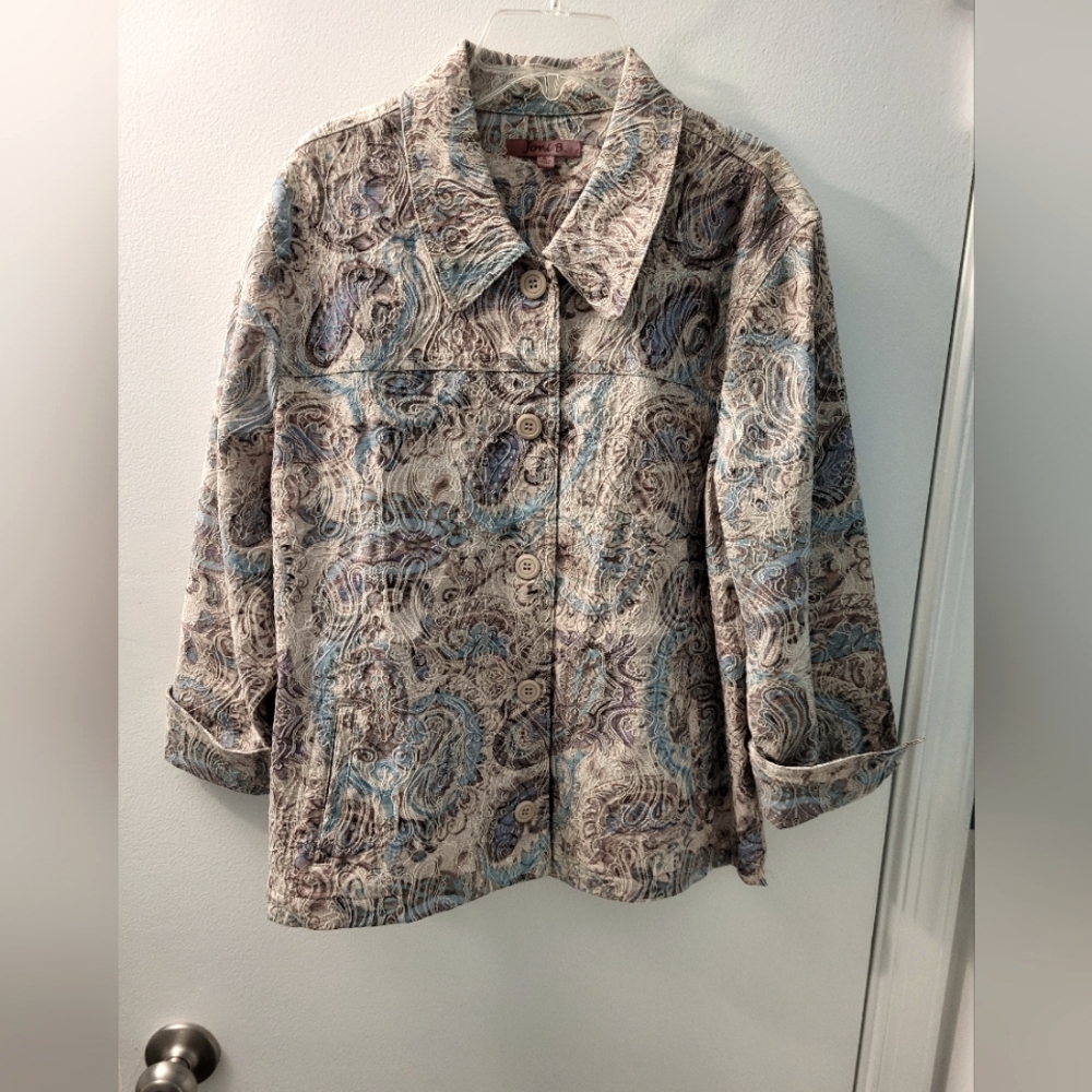Joni B jacket half sleeves Jacquard  XL